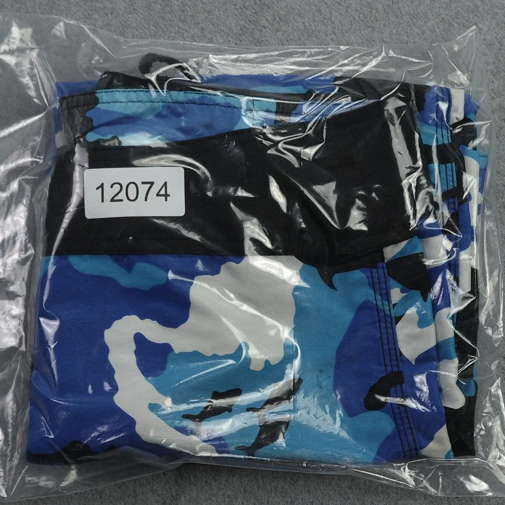 Pelagic Board Shorts‎ Mens 36 Camo Blue White Black Swim Trunks Fishing